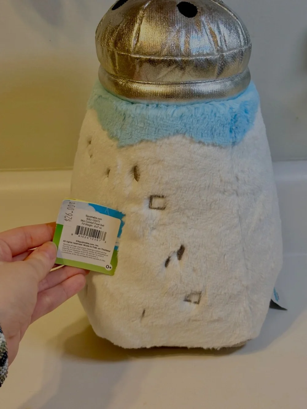 Squishable Comfort Food Salt Shaker Plush Soft Toy Stuffed Animal Retired NWT
